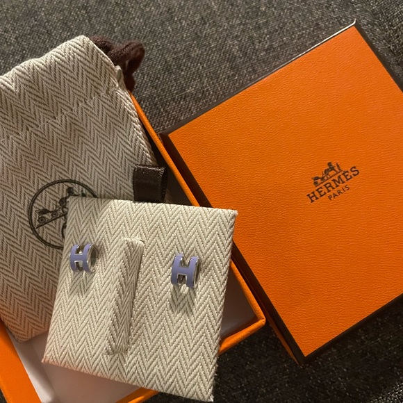 Hermes mini pop H earrings - Picture 3 of 5